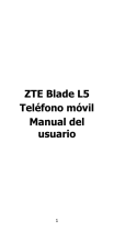 ZTE Blade L5 Manual de usuario