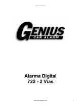 Genius Car Alarm Alarma Genius Digital 722 2vias El manual del propietario