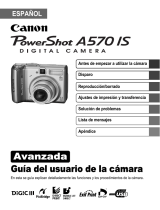 Canon Powershot A570 IS Guía del usuario