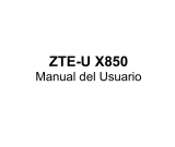 ZTE X850 Manual de usuario