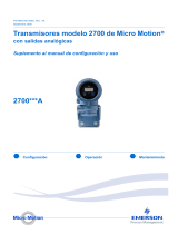 Micro Motion Transmisores modelo 2700 con salidas analógicas El manual del propietario