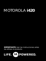 Motorola I420 Manual de usuario