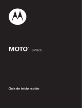 Motorola MOTO EM-325 Guía de inicio rápido