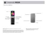 Manual de MOTO W-220 Guía del usuario