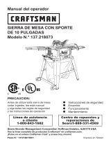 Craftsman 218073 El manual del propietario