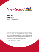 ViewSonic XG2702 Guía del usuario