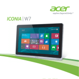 Acer Iconia Tab W701 Instrucciones de operación