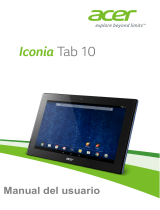Acer Iconia Tab 10 A3-A30 Manual de usuario