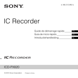 Sony Série ICD-PX820 Guía de inicio rápido