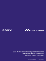 Sony NWZ-A866 Instrucciones de operación