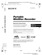 Sony MZ N910 Manual de usuario