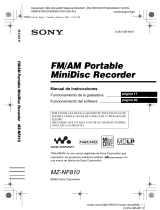 Sony MZ NF810 Manual de usuario