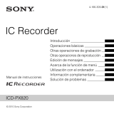 Sony Série ICD-PX820 Manual de usuario