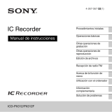 Sony Série ICD-PX312F Manual de usuario