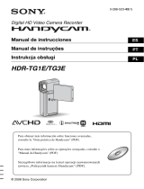 Sony HDR-TG3E Manual de usuario