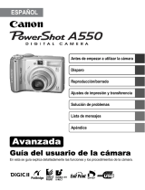Canon PowerShot A550 Guía del usuario