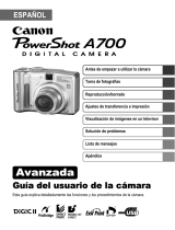 Canon POWERSHOT A700 Manual de usuario