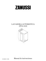 Zanussi ZWA5116 Manual de usuario