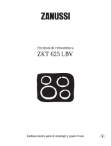 ZANKER ZKT 625LBV ZANUSSI Manual de usuario