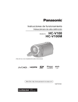 Panasonic HC V100 Instrucciones de operación