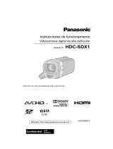 Panasonic HDCSDX1EG El manual del propietario