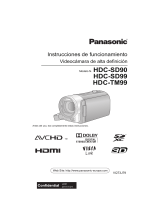 Panasonic HDC TM99 Instrucciones de operación