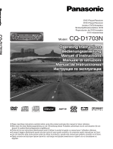 Panasonic CQD1703N Instrucciones de operación