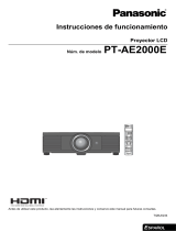 Panasonic PT-AE2000E Instrucciones de operación