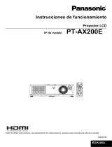 Panasonic PTAX200 Instrucciones de operación