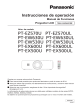 Panasonic PTEX500 Instrucciones de operación