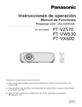 Panasonic PTVZ570 Instrucciones de operación