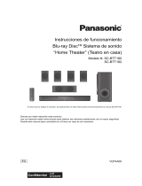 Panasonic SCBTT182EG Instrucciones de operación
