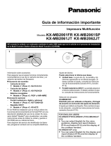 Panasonic KXMB2061JT Instrucciones de operación