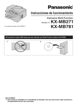 Panasonic KXMB781 Instrucciones de operación