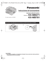 Panasonic KXMB271 Instrucciones de operación