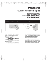 Panasonic KXMB3010 Instrucciones de operación