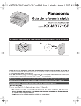Panasonic KXMB771SP Instrucciones de operación