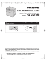 Panasonic KXMC6040 Instrucciones de operación