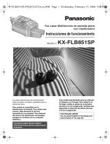 Panasonic KXFLB851SP Instrucciones de operación