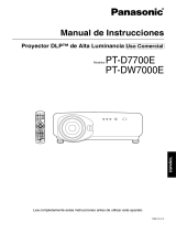 Panasonic PTDW7000E Instrucciones de operación