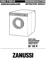 Zanussi ZANZD120R Manual de usuario
