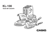 Casio KL-100 Manual de usuario