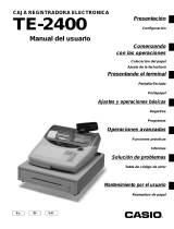 Casio TE-2400 Manual de usuario