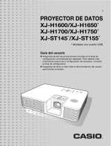 Casio XJ-H1600, XJ-H1650, XJ-H1700, XJ-H1750, XJ-ST145, XJ-ST155 El manual del propietario