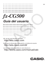 Casio fx-CG500 El manual del propietario