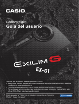 Casio Exilim EX-G1 Manual de usuario