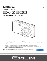 Casio EX-Z800 (Para clientes norteamericanos) Manual de usuario