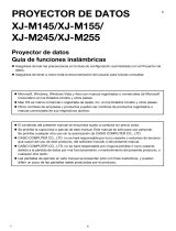 Casio XJ-M140, XJ-M145, XJ-M150, XJ-M155, XJ-M240, XJ-M245, XJ-M250, XJ-M255 (SerialNumber: S9*****, B9***A) XJ-M145/M155/M245/M255 Guía de funciones Wireless