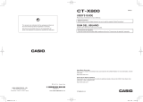 Casio CT-X800 Manual de usuario