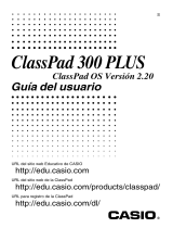 Casio ClassPad 300, ClassPad 300 PLUS El manual del propietario